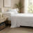 4 Pieces King Cotton Sheet Set with Linen Aesthetic