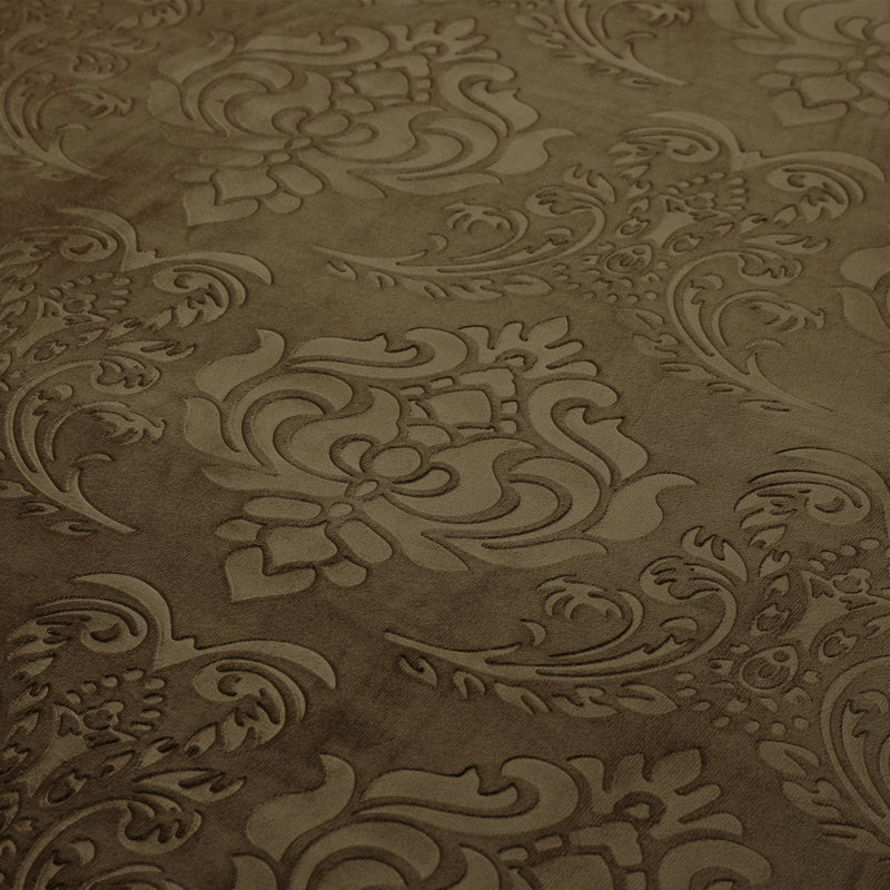 Nenka Blackout Curtain Pair, 52" W x 96" L, Taupe Brown
