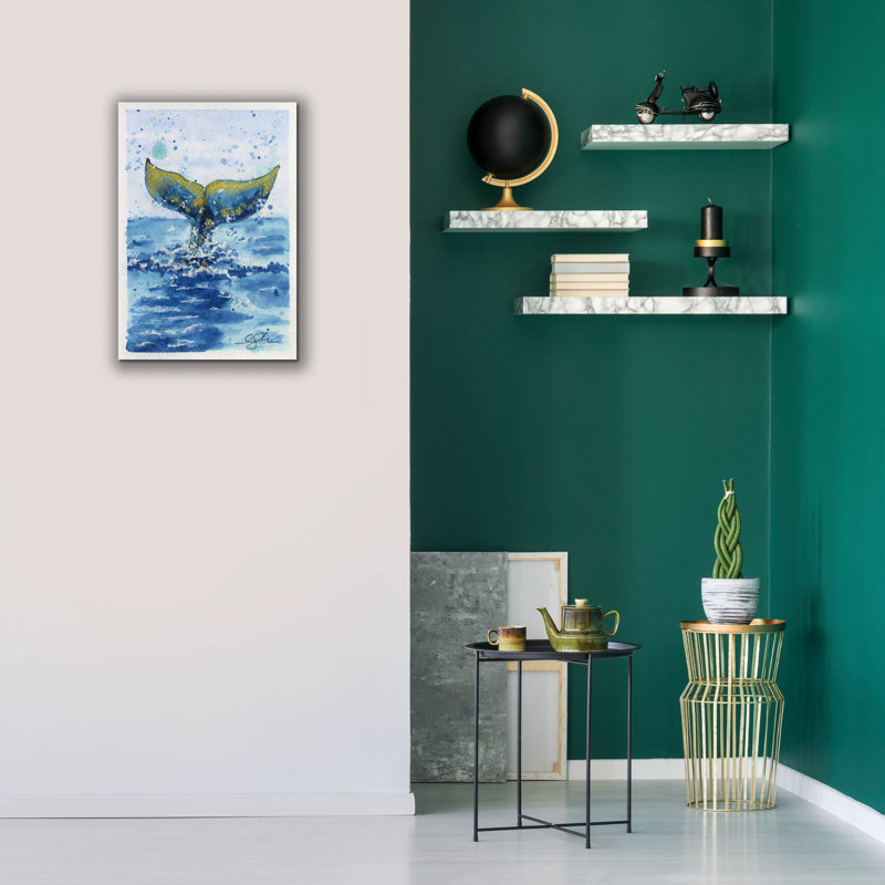 Toile épique «Whale Tail» par Anika Goodhue, H 26 po x l 18 po x P 0,75 po
