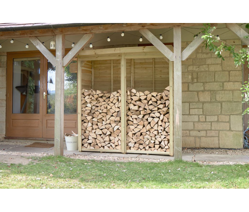 182.2cm W x 87cm D Wood Log Store