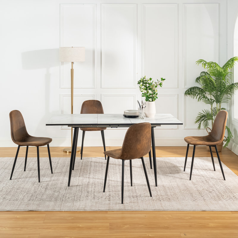 4 - Person Dining Set, Brown