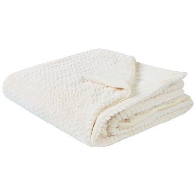 SURMI Polyester Solid Colour Bedspread
