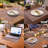 Beige PVC Placemats Scratch Heat Resistant Washable Table Protectors for Christmas Decor & Dining -1993670345