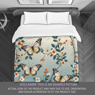 Butterfly Animal Blue Bedding