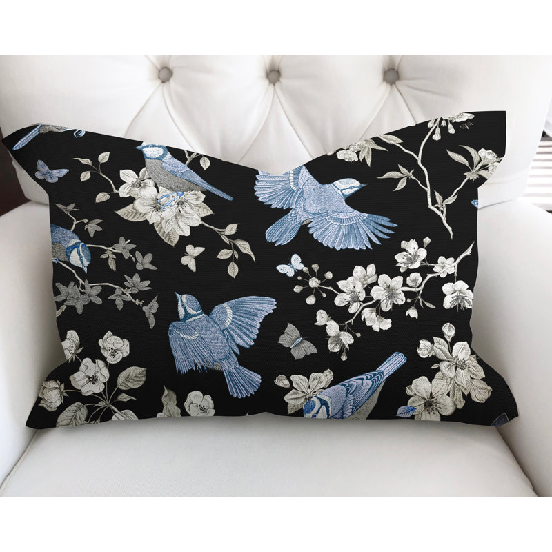 Housse et insert de coussin en coton Cosette, Noir