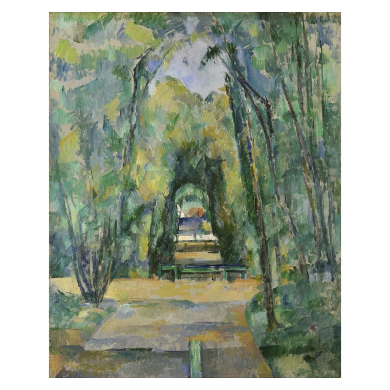 Avenue à Chantilly, Paul Cézanne, estampe numérique, H 40 po x l 32 po