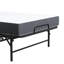 Lit pliant de 75 po x 46 po de large avec mousse à mémoire de forme de 5 po, structure en acier de 450 lb, grand et facile à transporter et à ranger pour les personnes de grande taille, matelas en mousse, robuste, pour installation rapide