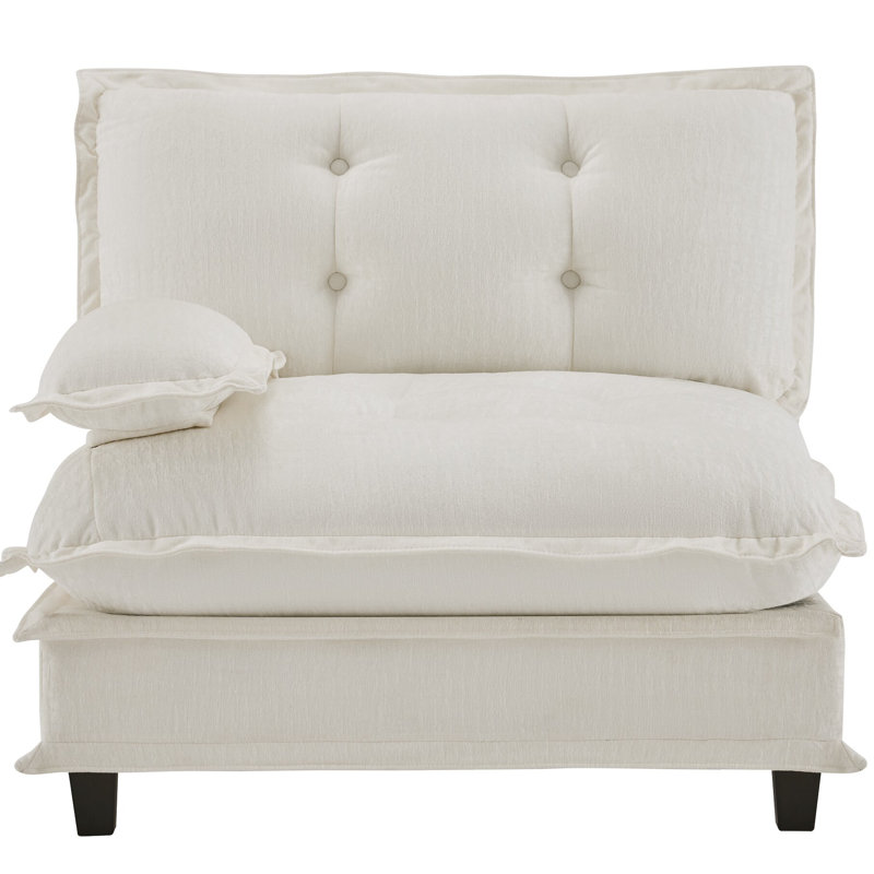 Canapé 73 Lsf Chenille, Blanc
