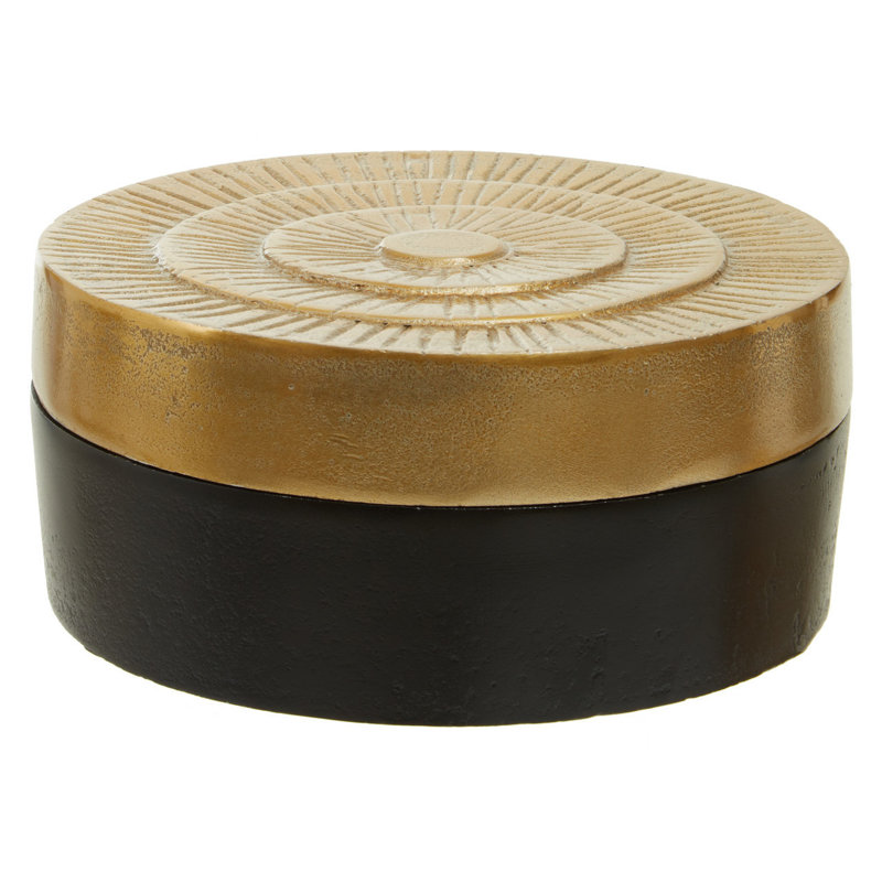 Azraf Aluminium Decorative Box, 9cm H x 19cm W x 19cm D