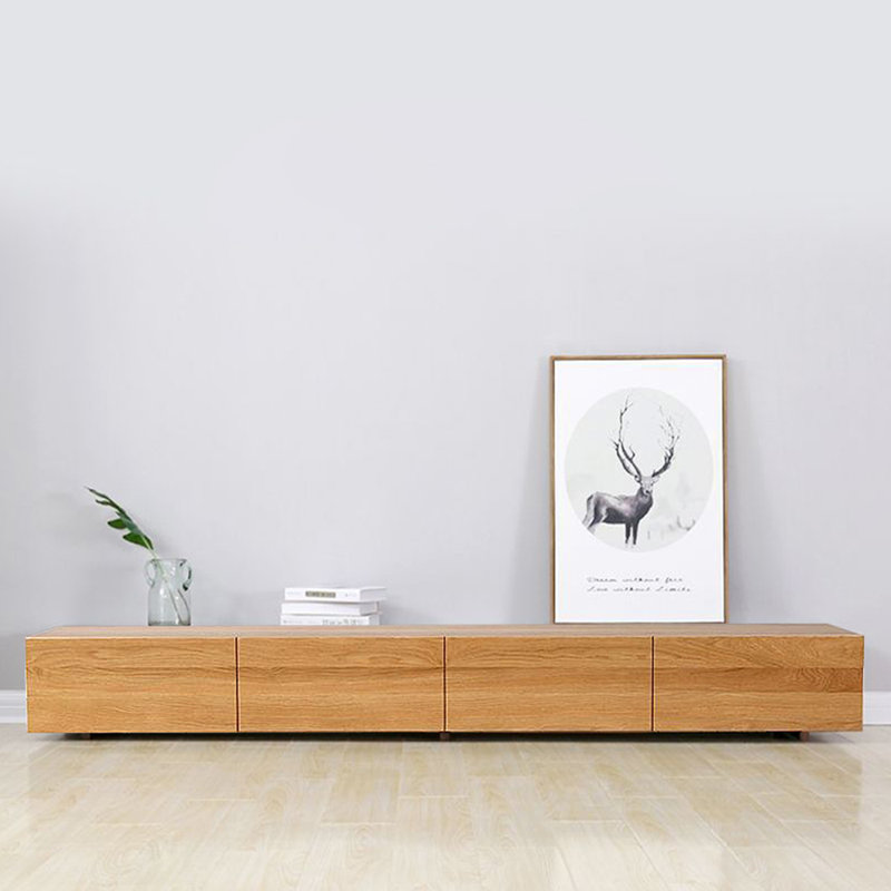 Meuble télé scandinave, Burlywood, 94.49"