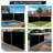 Double Retractable Patio Side Awning Garden Sun Shade