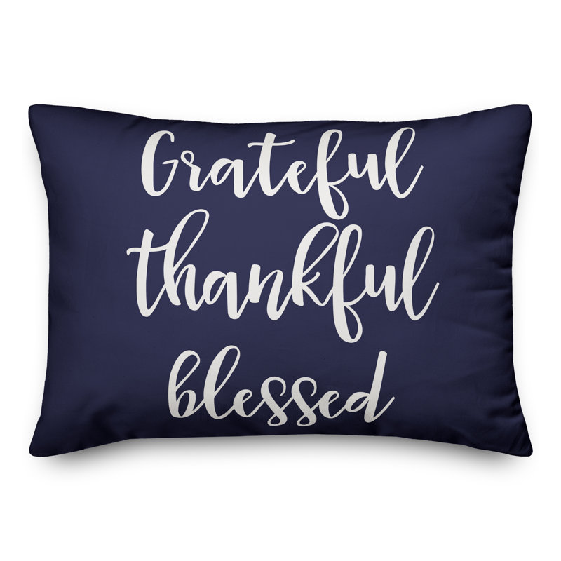  Coussin lombaire béni Grateful, Bleu marine