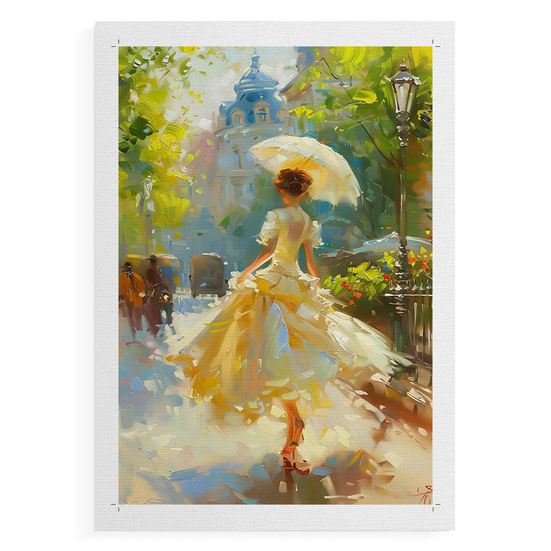 WOMEN Series DCCXCVI  -Premium Canvas Print Only - NOT FRAMED -Ready to Hang, 18" H x 12" W