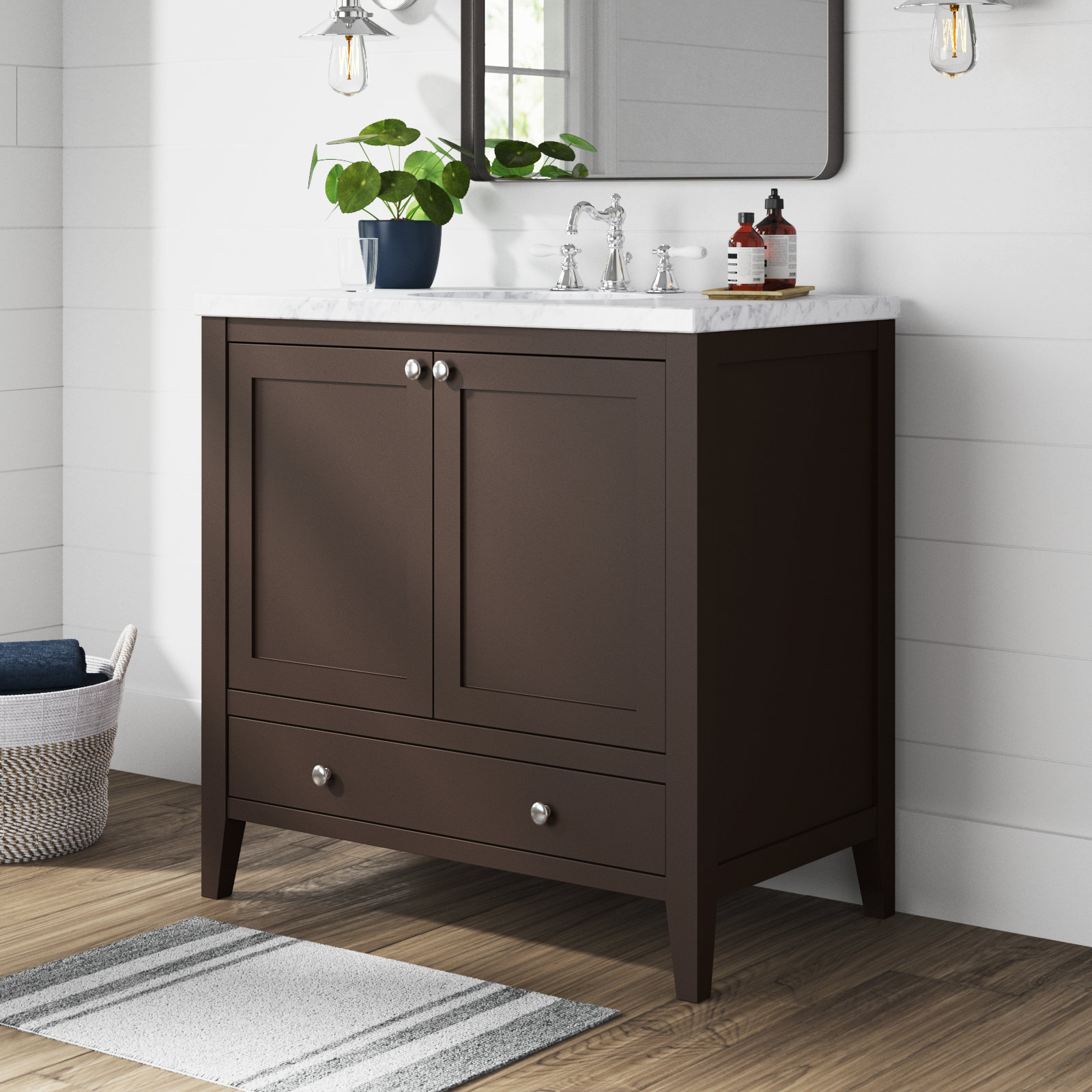 Beachcrest Home Galveston 36" Single Bathroom Vanity Base Only