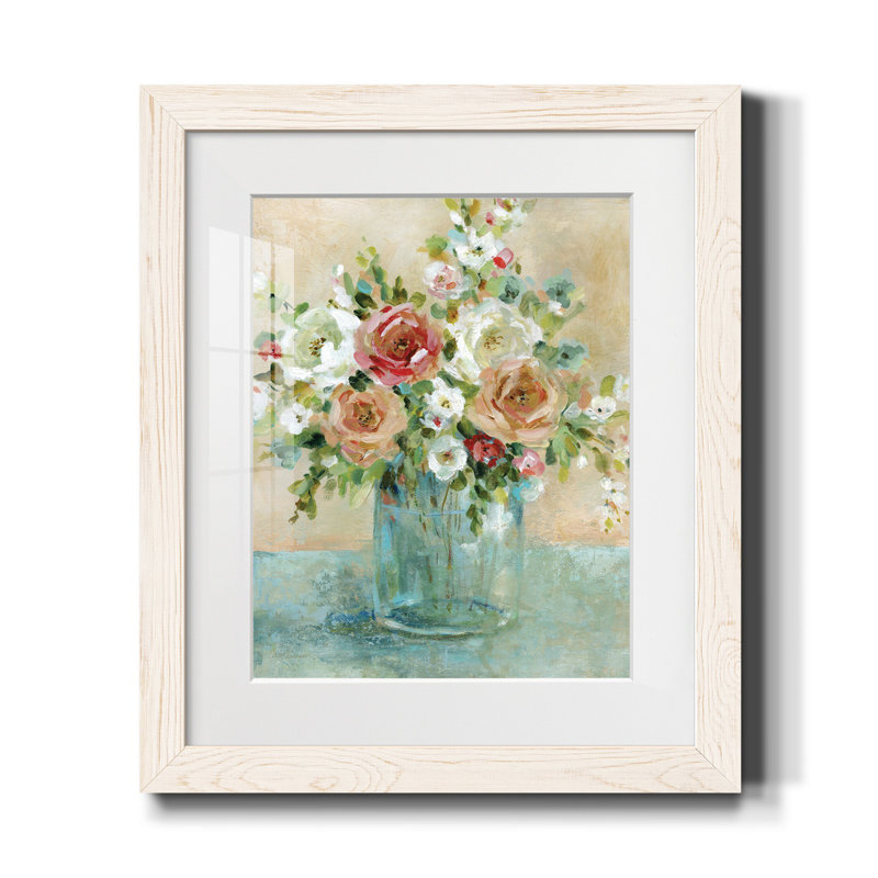 Sun Drenched Arrangements - Cadre photo, reproduction d'art sur papier, H 20 po x l 17 po x P 1,5 po, Blanc