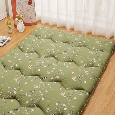 Matelas de futon japonais, oiseau mignon, matelas de sol pliant, chaise roulante, tapis de camping