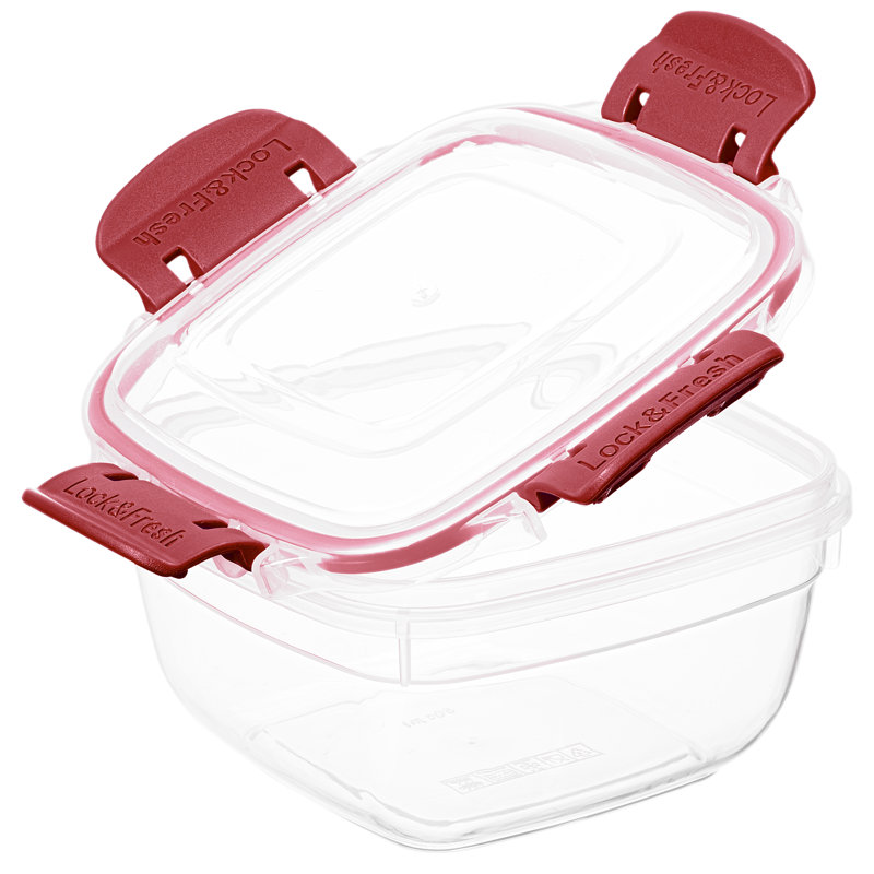 16 oz. Contenant alimentaire, Rouge