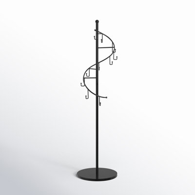 Iron Freestanding 10 - Hook Coat Rack