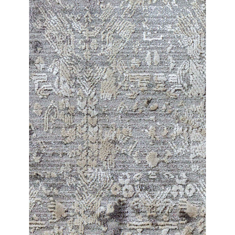 Ebru Area Rug in Gray, Rectangle 4' x 5'8"