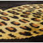 Coussin décoratif en velours de soie imprimé léopard fait à la main - 16 x 24, motif exotique audacieux avec insert en duvet