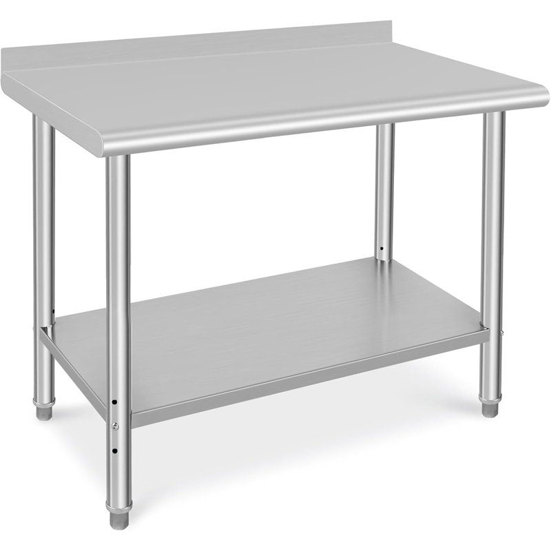 48x24 Stainless Steel Prep Table with Adjustable Undershelf