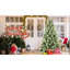 Arbre de Noël de 72 pouces avec 300 lumières blanches préinstallées, 988 pointes d'aiguille dure, 66 branches de pin, structure à charnières à assemblage rapide et support en métal