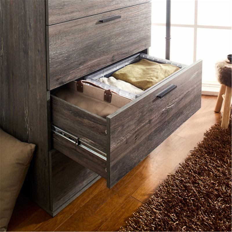 Commode décorative 4 tiroirs Ayaniah, gris