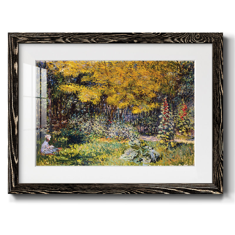 Le jardin. (Le Jardin), 1876, reproduction d'art sur papier, Noir, H 14 po x l 20 po x P 1,5 po