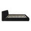 Lit en velours taupe texturé-1358582605-1358582604