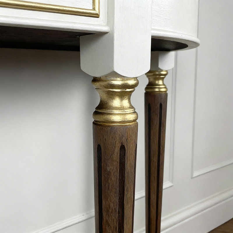 Modern and elegant wooden console table