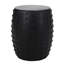 Bureau d'appoint en béton léger, design moderne, noir mat, table de bout 15,2 po x 15,2 po, et tendance, béton, H 17,84 po
