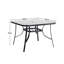 Heasley Square Metal Outdoor Dining Table With Umbrella Hole , 105cm cm W 105cm cm D