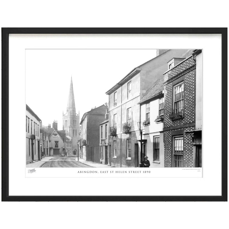 Abingdon, East St Helen Street 1890 by Francis Frith - Single Picture Frame Print, 60cm H x 80cm W x 2.3cm D