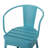 Colmar 3 PC KD Metal Set, Two Recliners, One Table, Powder Coated Iron, Waterproof
