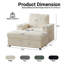Canapé surdimensionné 43 po en velours côtelé simple avec repose-pieds 2-en-1 avec porte-gobelets intégré-1651403337