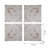 S/4 Distressed Wooden Square Wall Panels, 17.5X17.5"