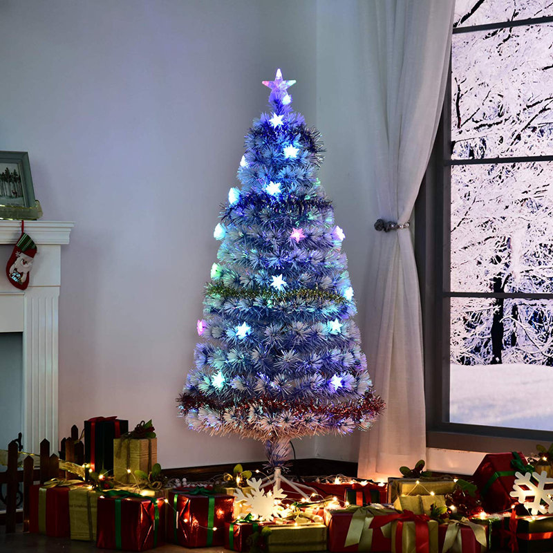 Christmas Trees Lighted Artificial Christmas Tree, 5.91ft H