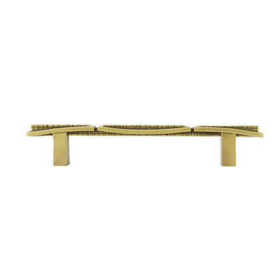 ETCHED 5" C TO C PULL; BURNISH BRASS