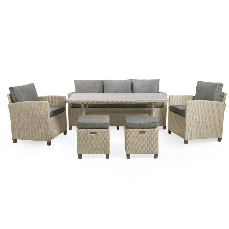  7 Seater Rattan Sofa Set