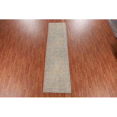 Tapis turc vert Oushak