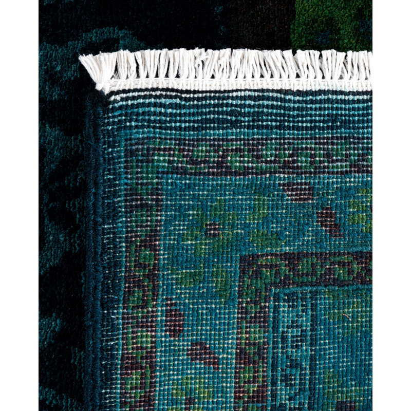 Overdyed One-of-a-Kind 3' 3" X 5' 1" Hand Knotted Area Rug