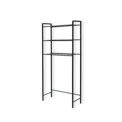 Armoire à laver moderne en métal, noir, 59,1 po x 26,8 po x 59,1 po | Structure 100% métal, épaisseur: 0,3 pouce | Solution de rangement élégante et fonctionnelle pour la salle de lavage, conception durable et élégante