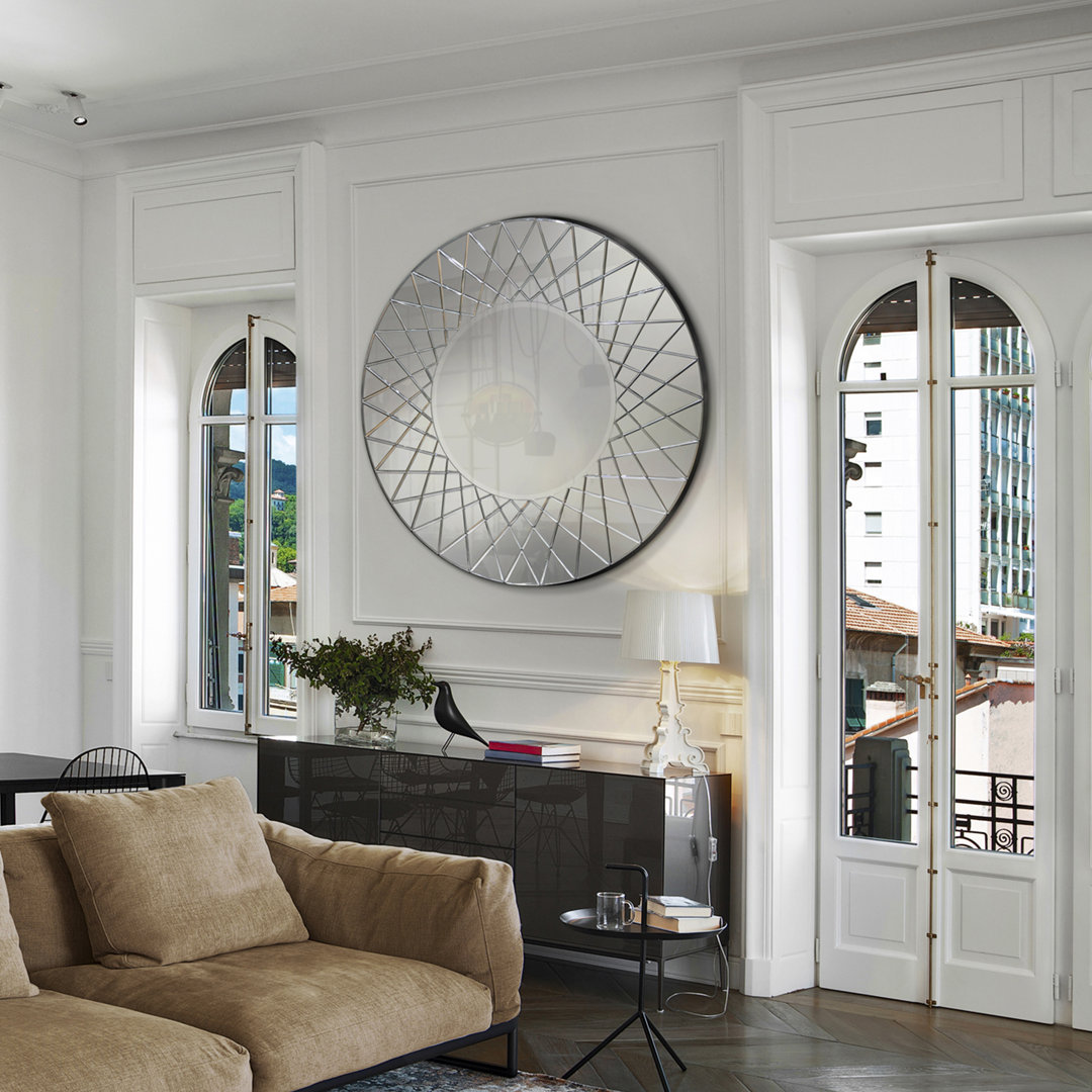 Round Wall Mounted Accent Mirror