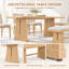Ensemble de salle à manger 6 pièces - Chaises rembourrées et banc rembourré pour le confort-402745548