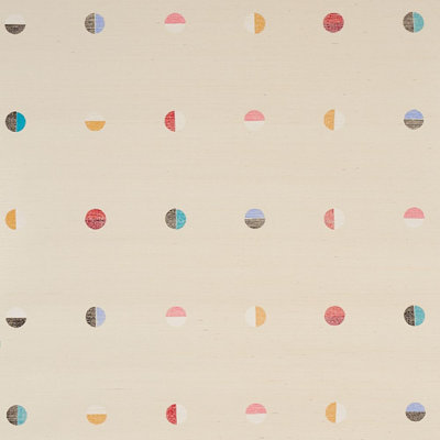 Schumacher x Caroline Z Hurley Joshua Tree Hand Printed Sisal Wallpaper