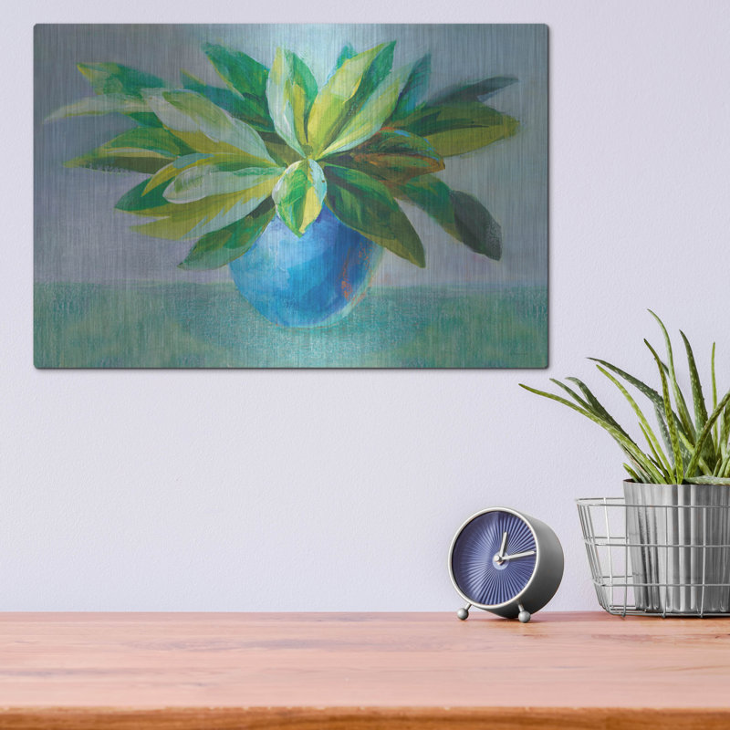 «Plant Still Life» par Danhui Nai, art mural en métal, H 12 po x l 16 po
