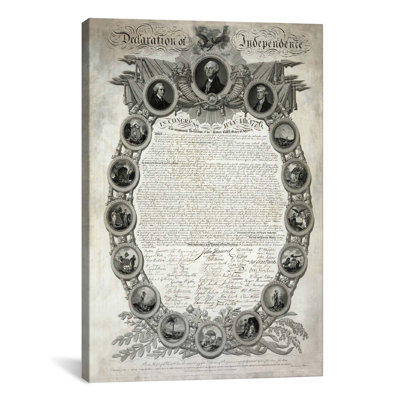 Impression sur toile, "déclaration politique de l’indépendance"