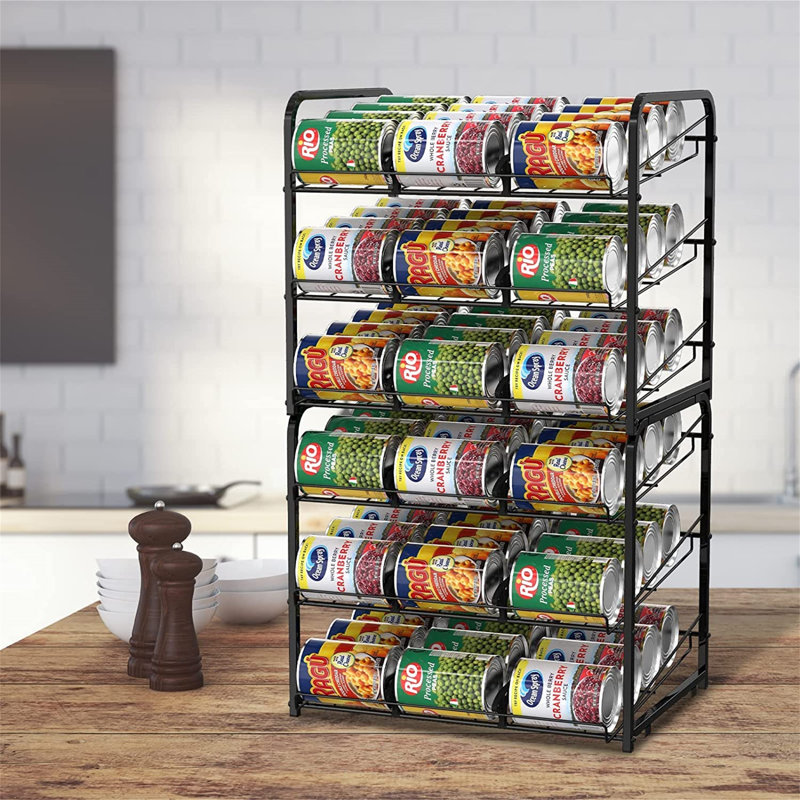 Spice Rack, 37.3cm H x 42cm W x 33.7cm D, Black