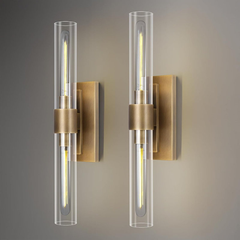 Wall Sconces, Bathroom Wall Sconce, Antique Brass Wa...