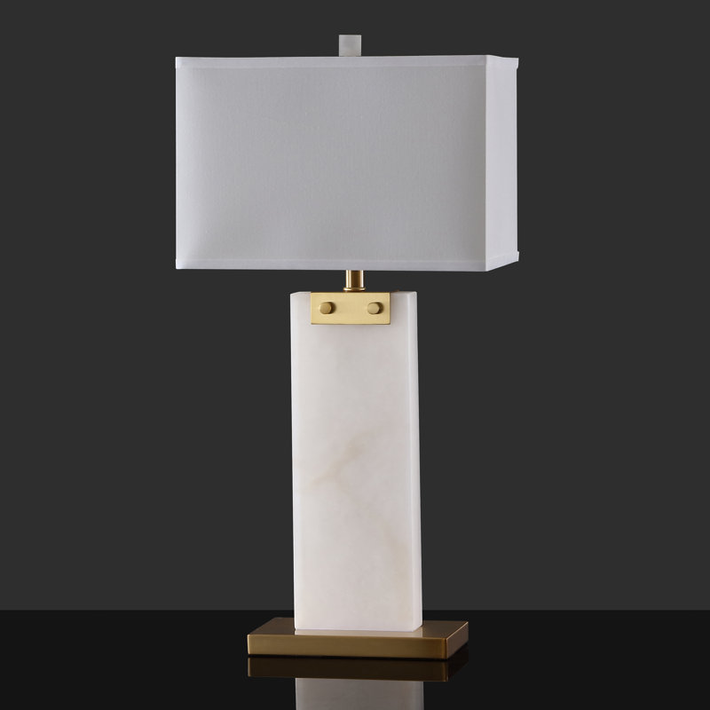 Omon Table Lamp, White/Gold
